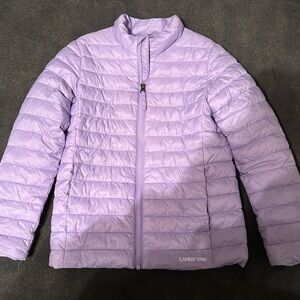 Lands' End Kids Lavender Puffer Jacket